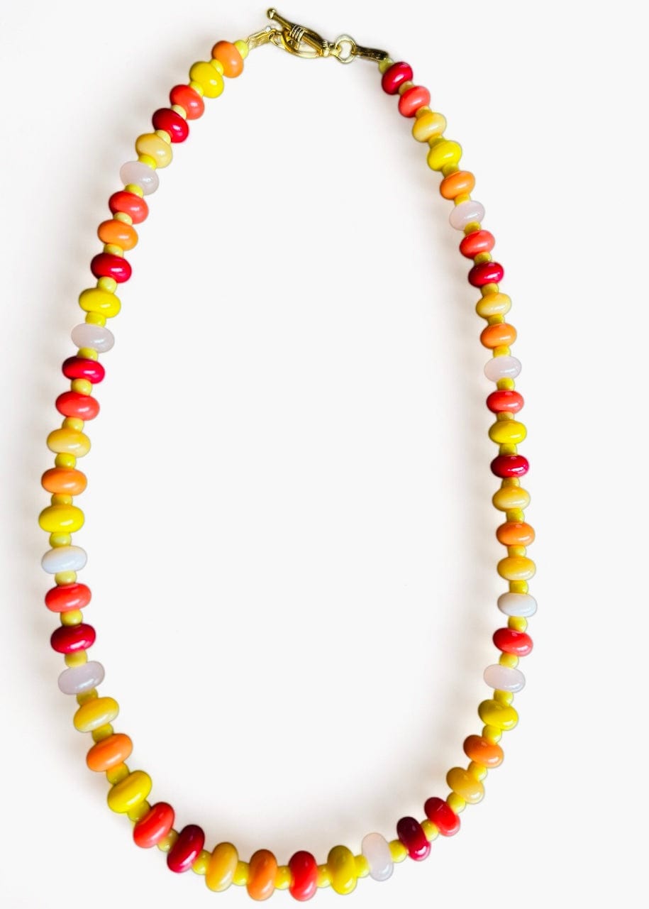 Orange Disy Necklace