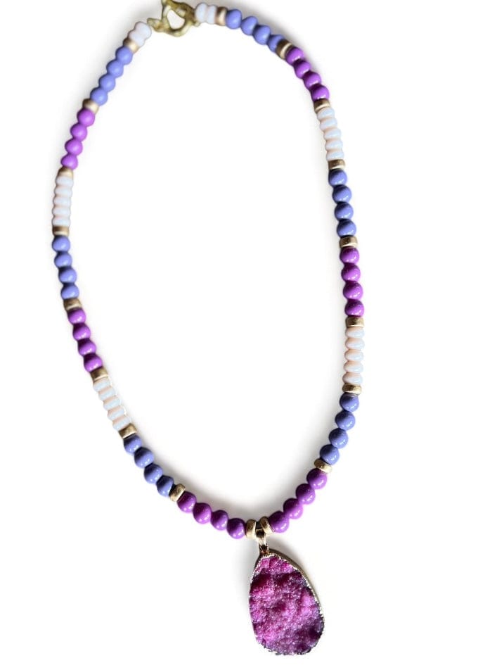 Crystal Pendant-Purple - Butler's Stash