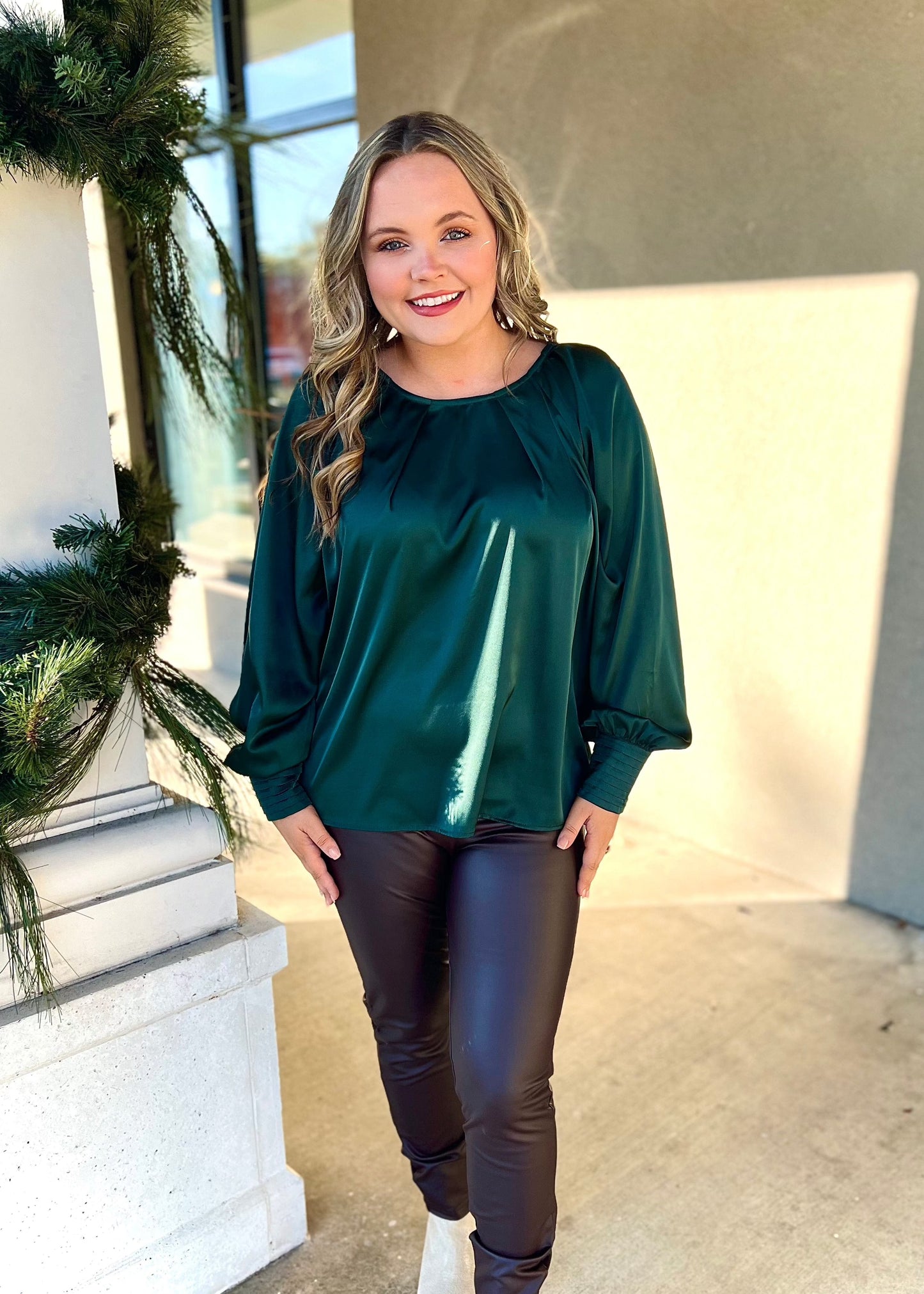 Hunter Satin Blouse - Butler's Stash