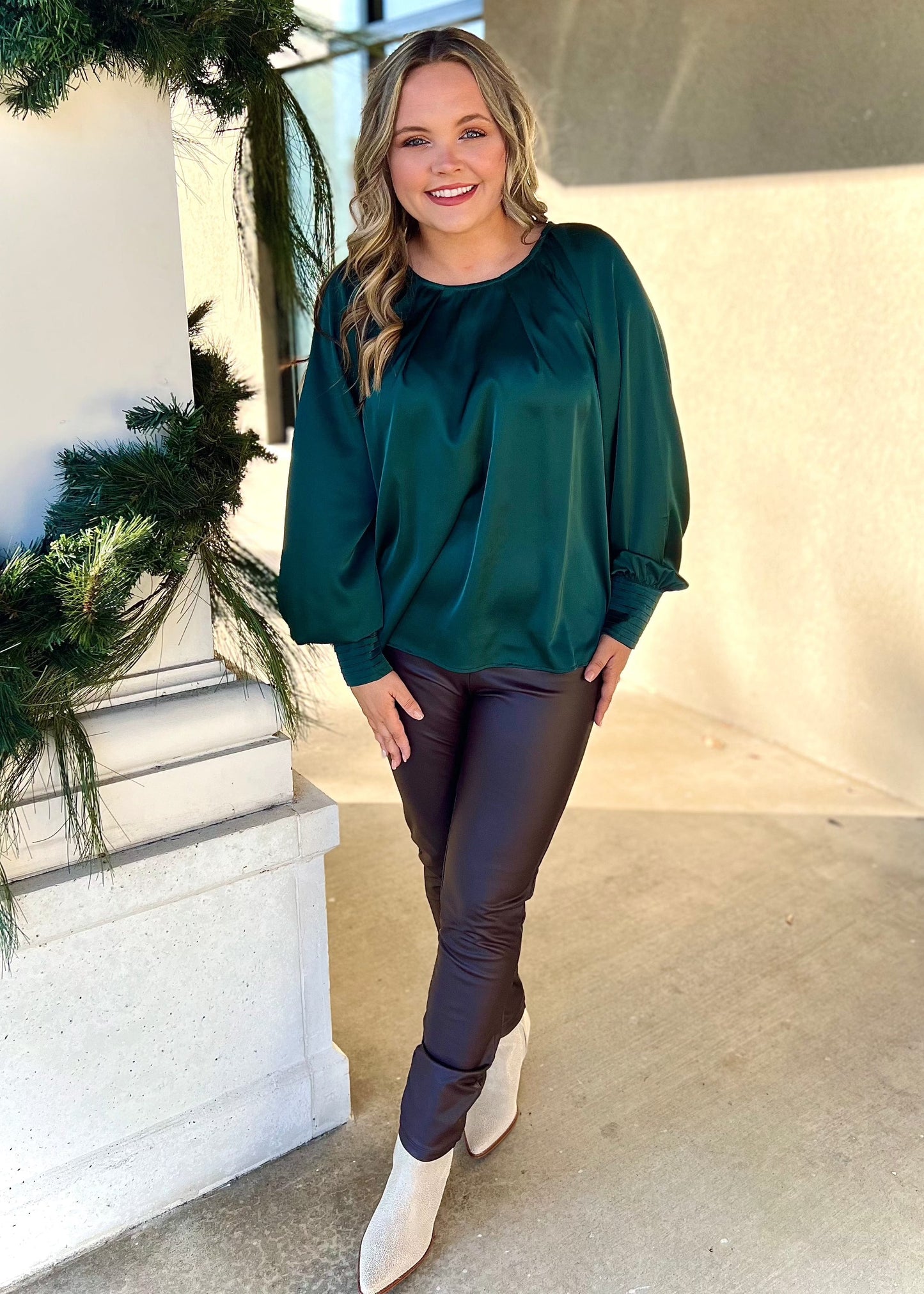 Hunter Satin Blouse - Butler's Stash