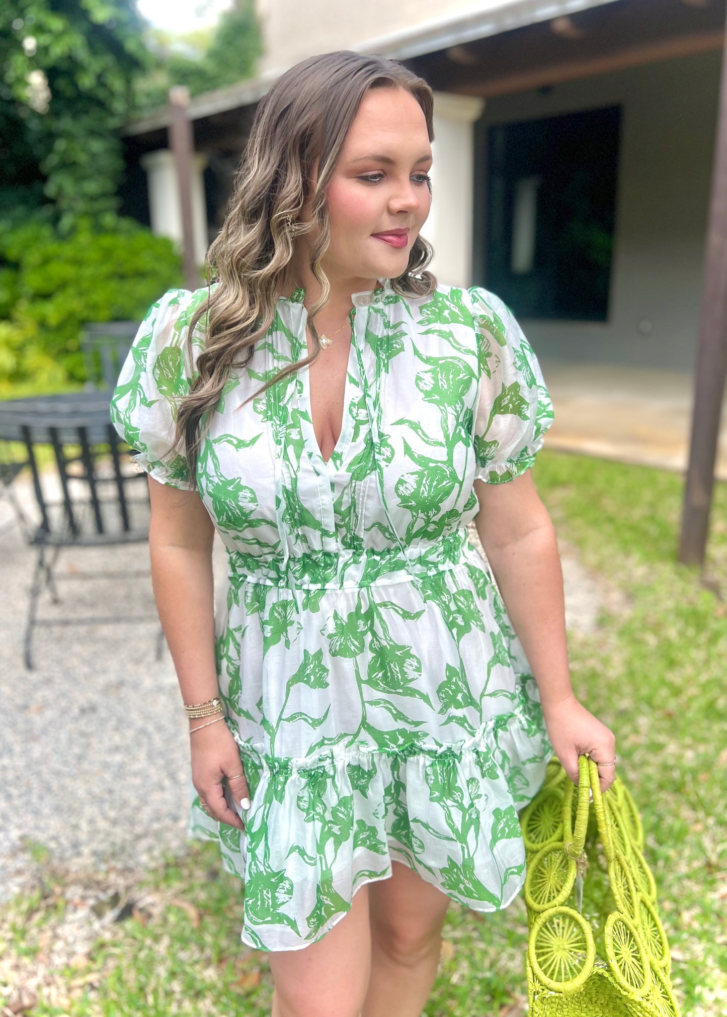 Green Bloom Dress