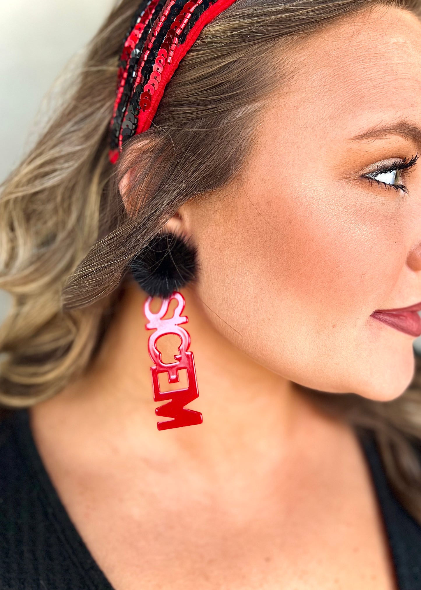 “Sic’em” Earrings