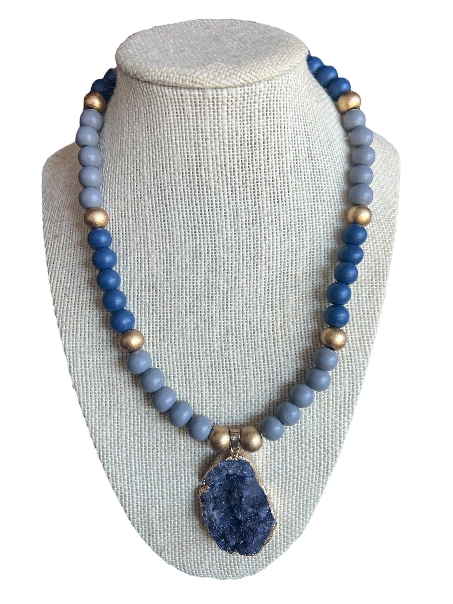Crystal Pendant- Dark Blue - Butler's Stash
