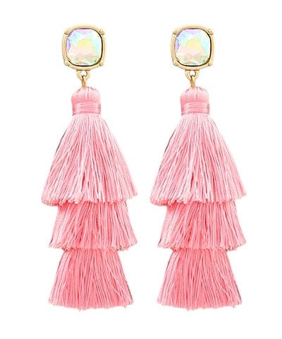 Pink Tassel Earring - Butler's Stash