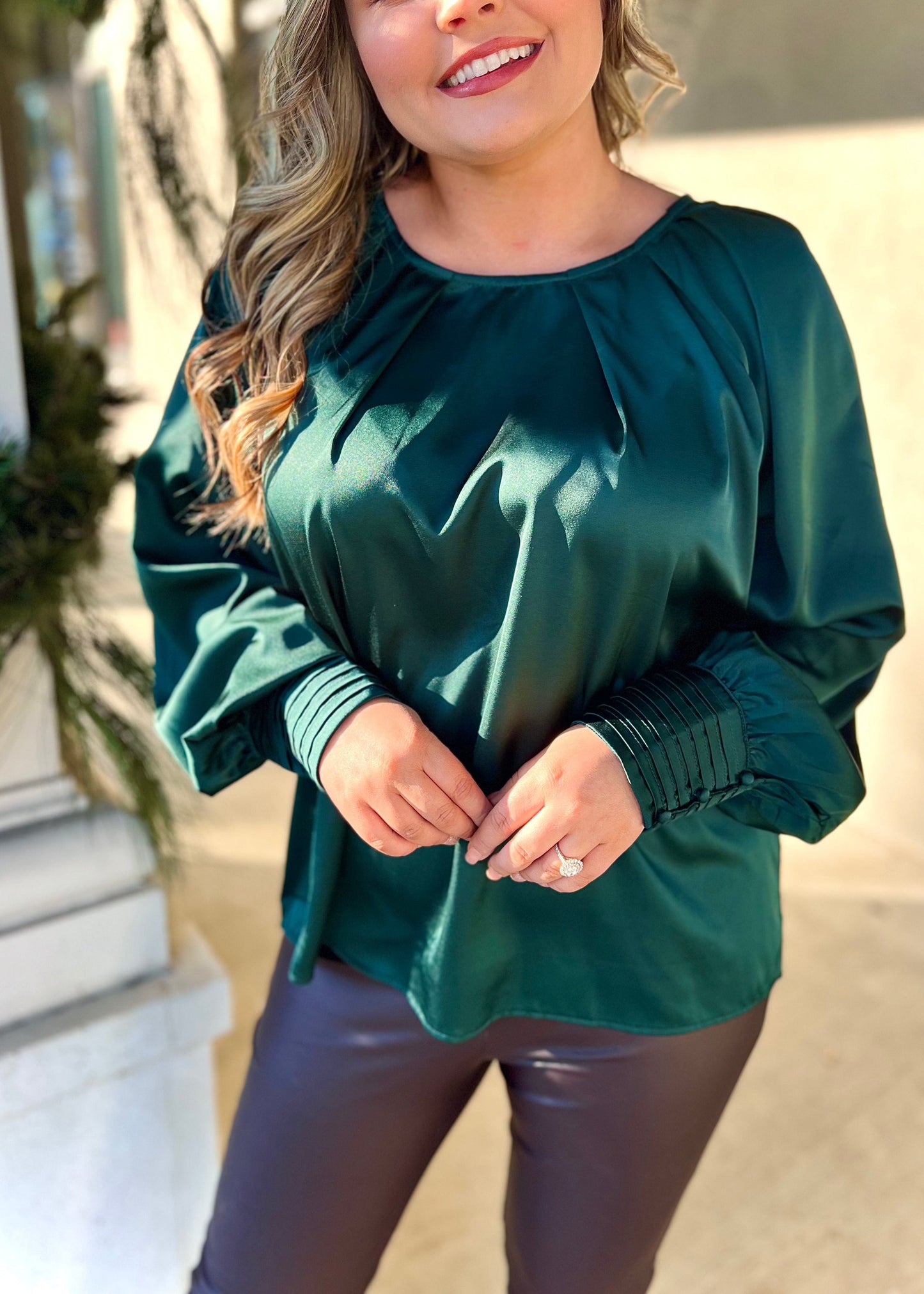 Hunter Satin Blouse - Butler's Stash