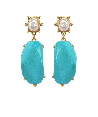 Pearl and Turquoise Earring - Butler's Stash