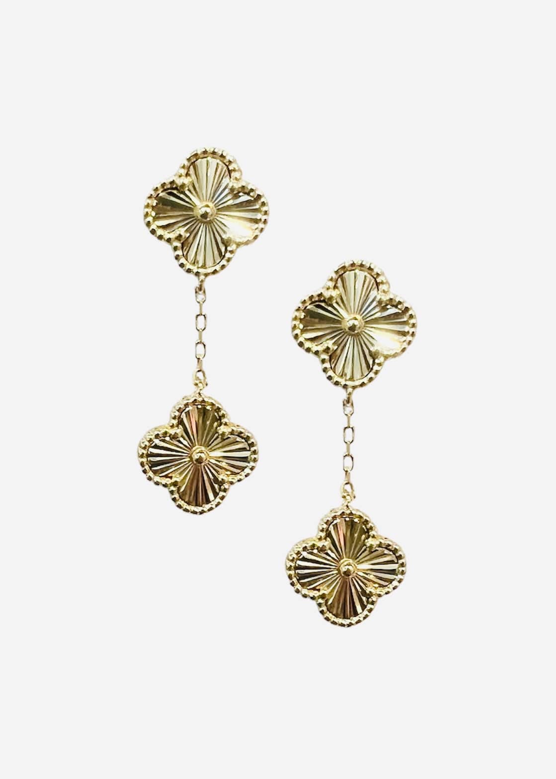 Clover Gold Earrings - Butler's Stash