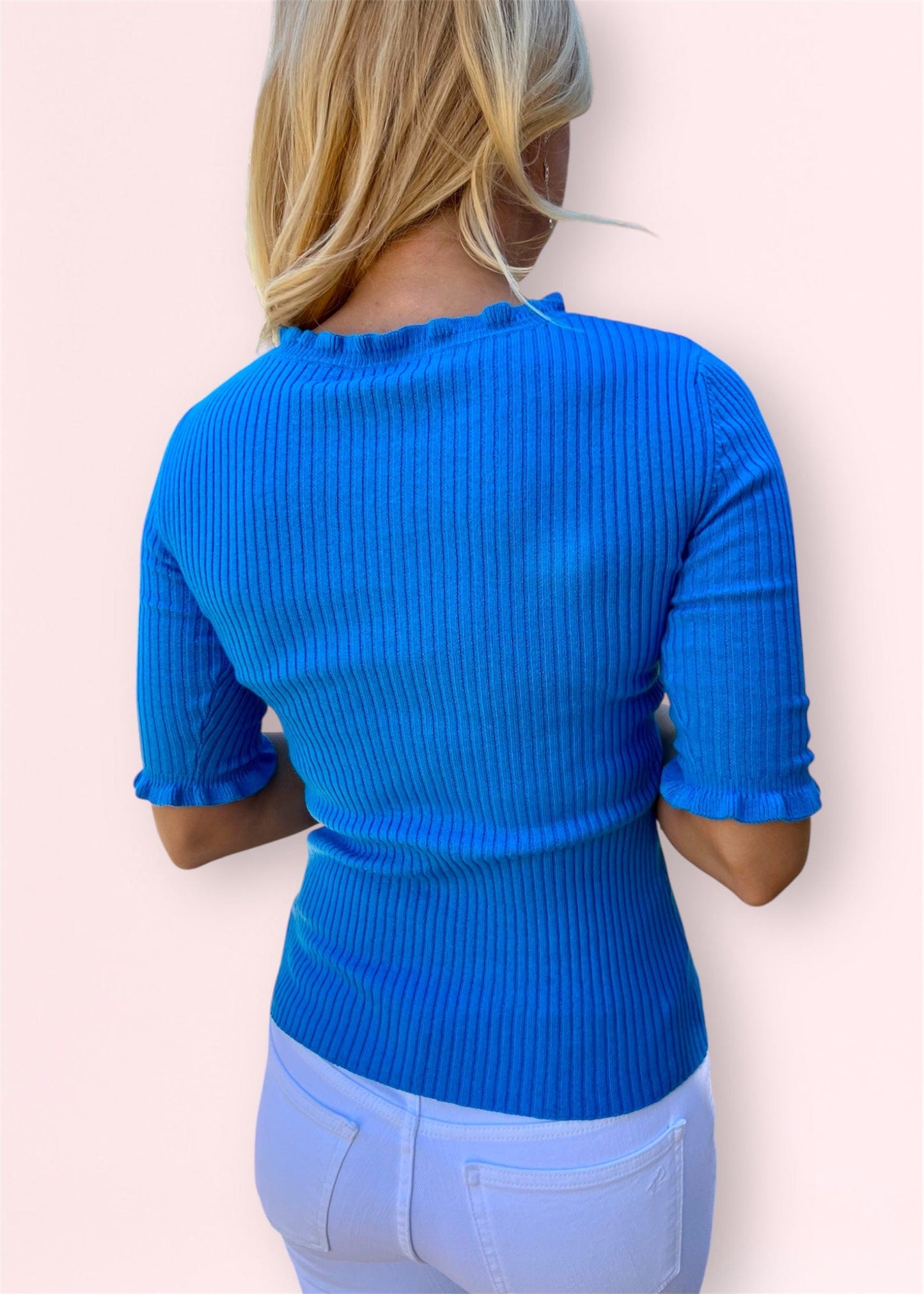 Ribbed Top-Blue - Butler's Stash