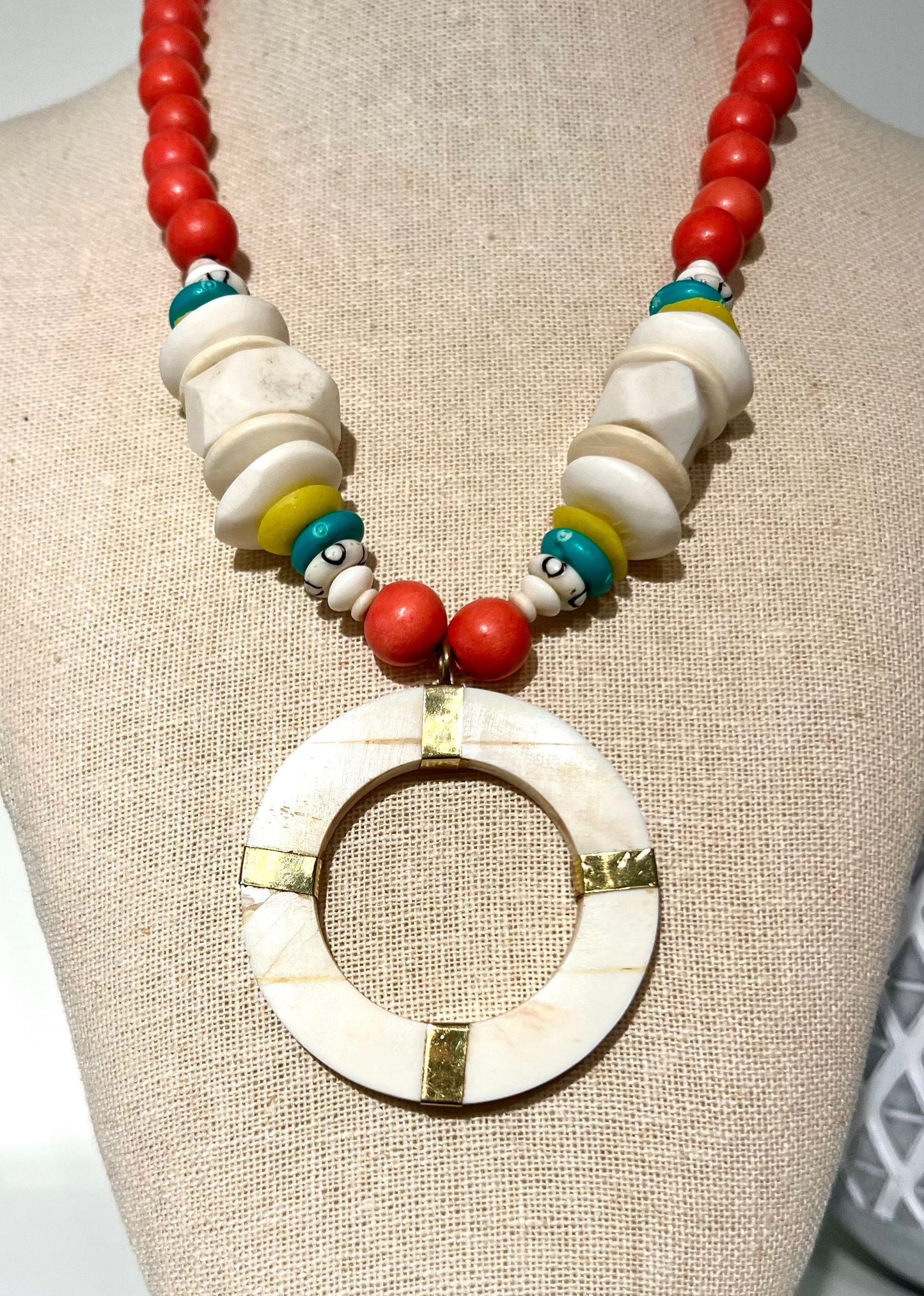 Sadie Necklace-Coral - Butler's Stash