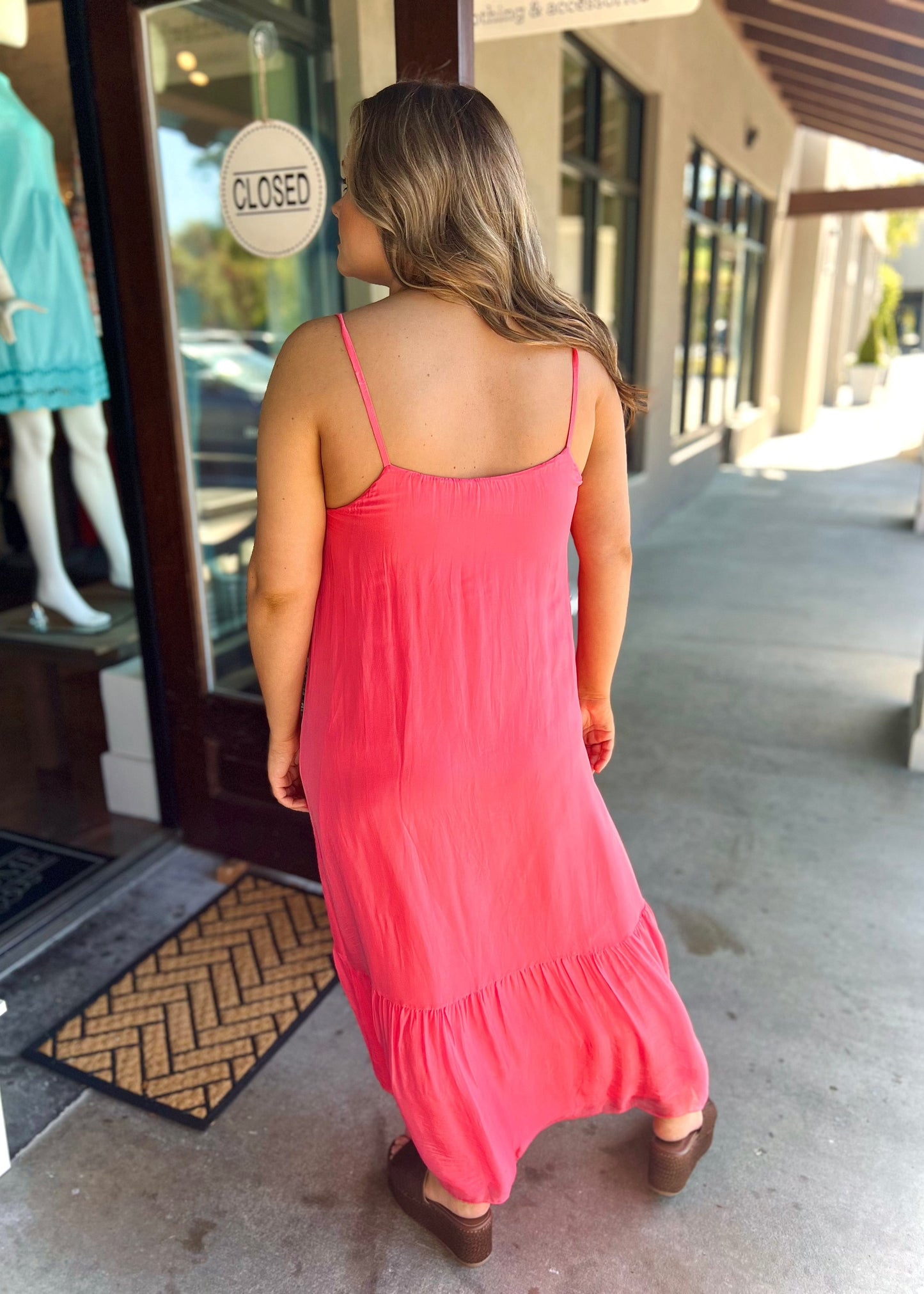 Wendi Dress-Coral - Butler's Stash