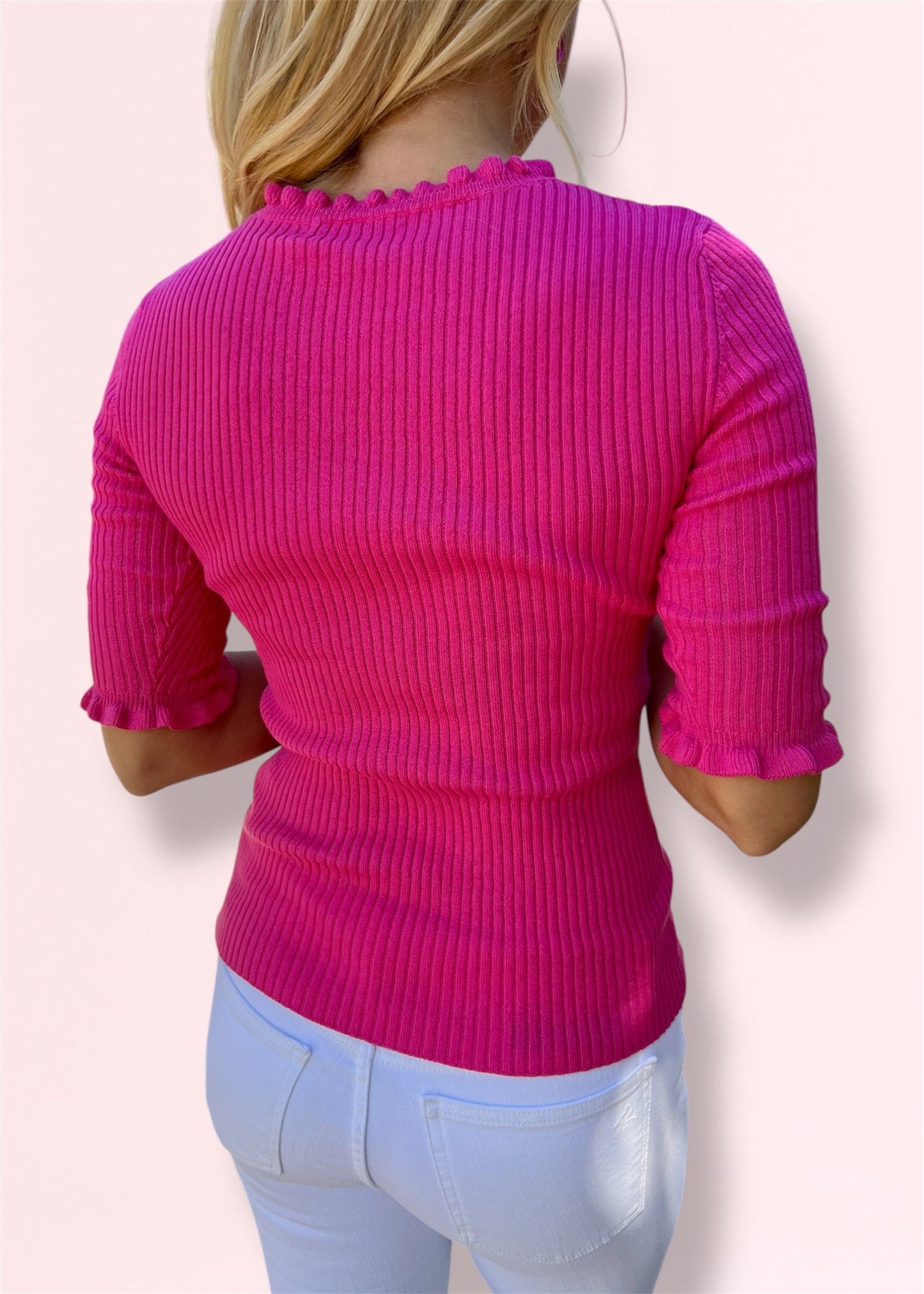 Ribbed Top-Pink - Butler's Stash