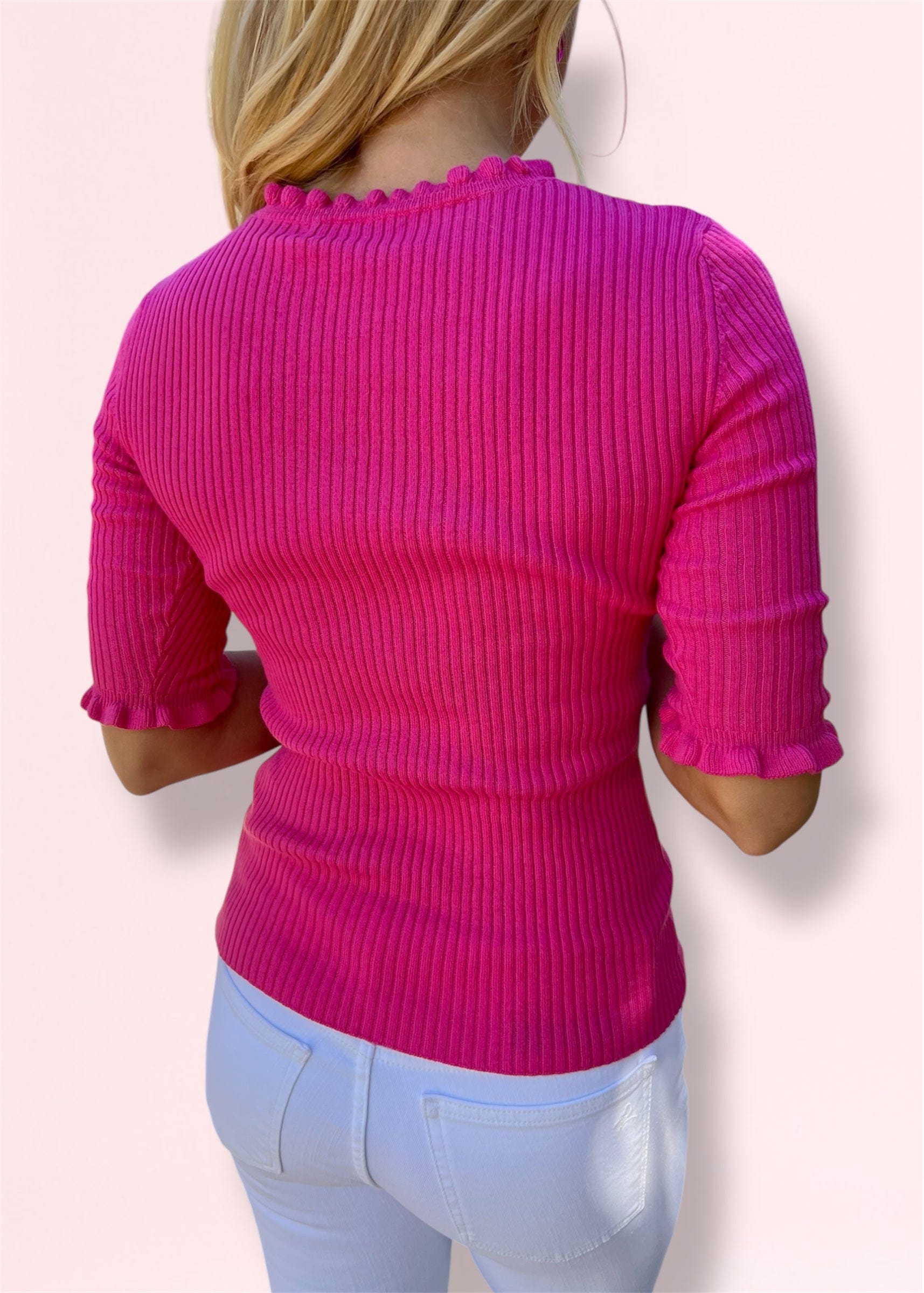 Ribbed Top-Pink - Butler's Stash