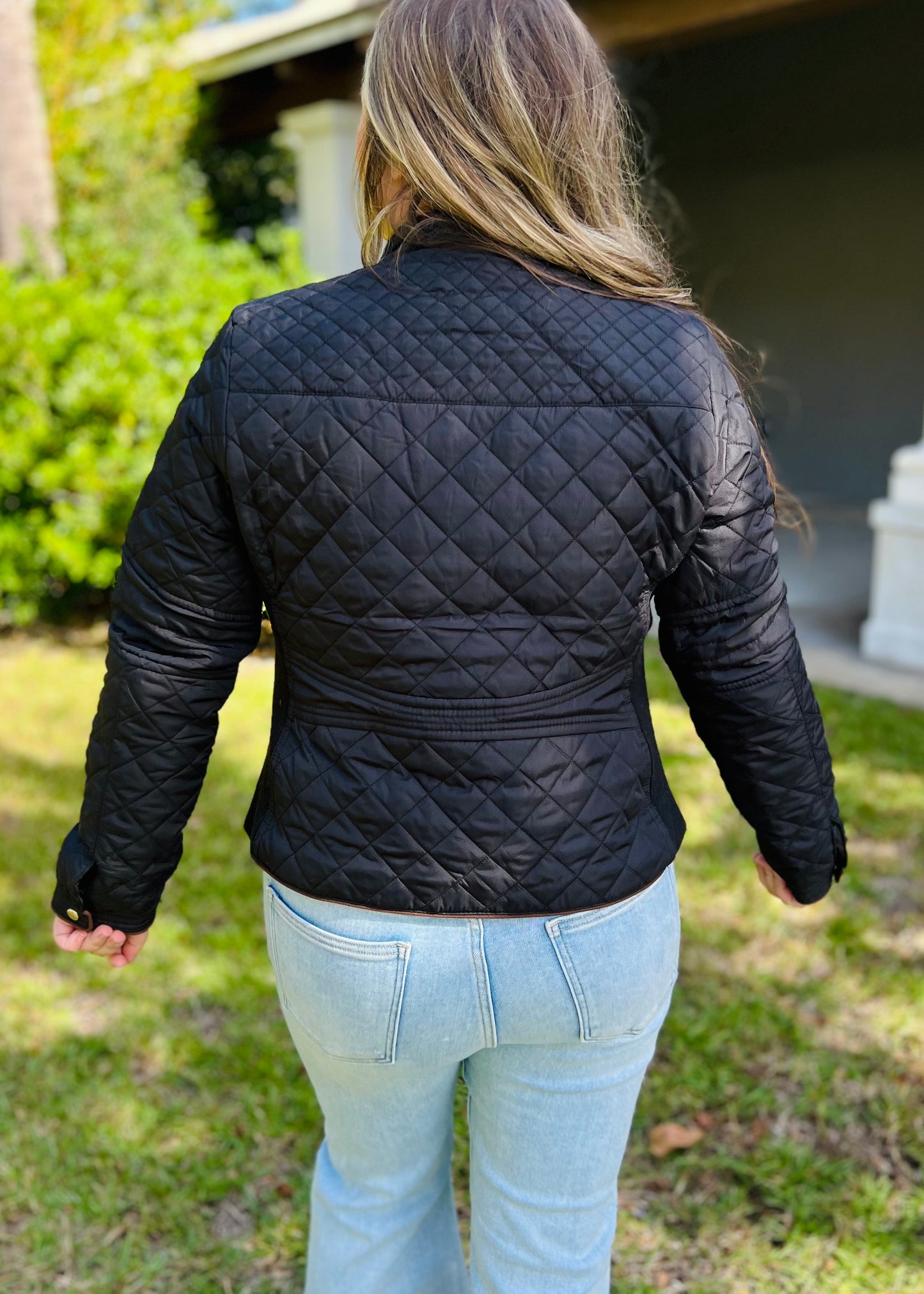 Quilted Jacket-Black