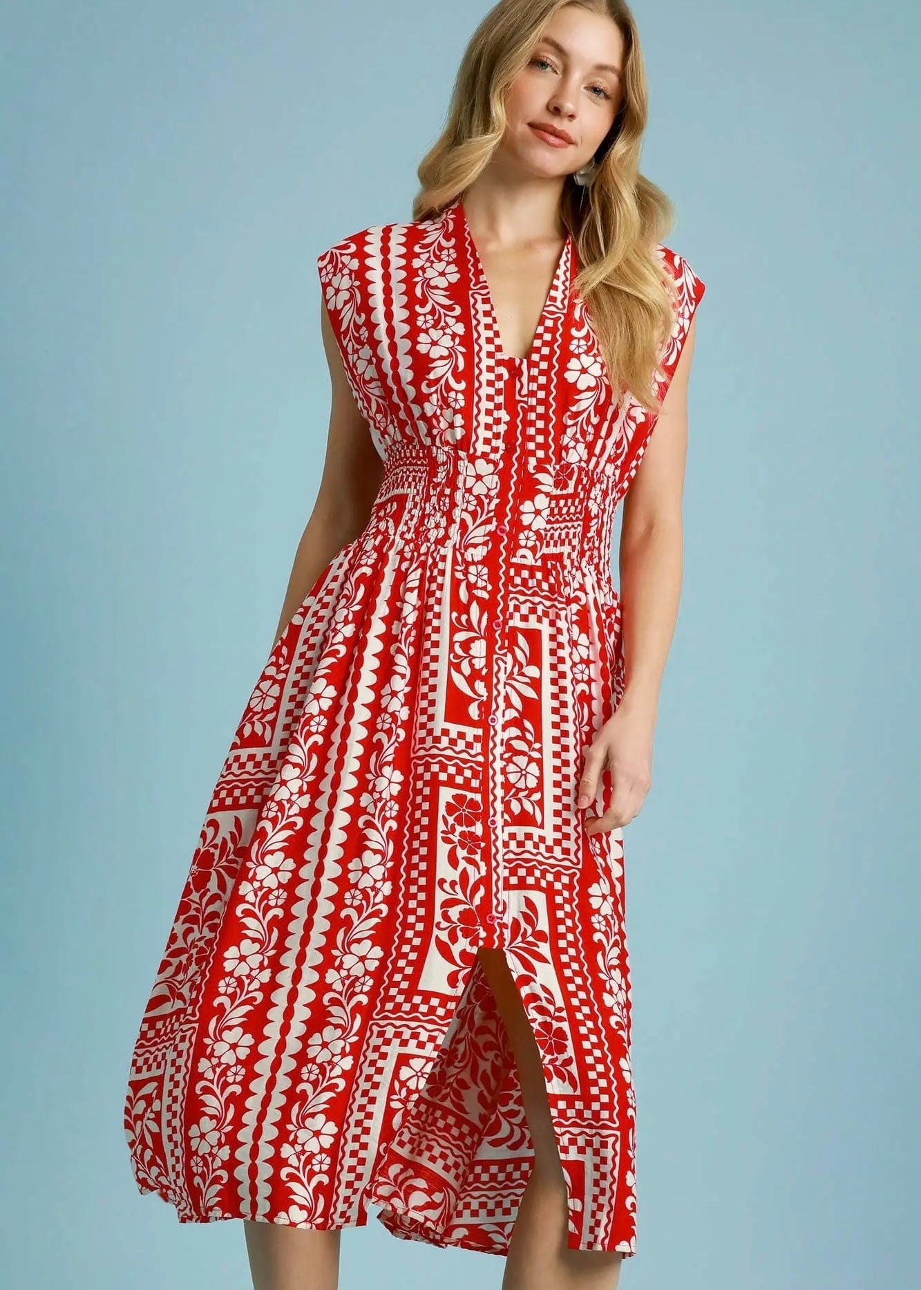 Red Midi Dress - Butler's Stash