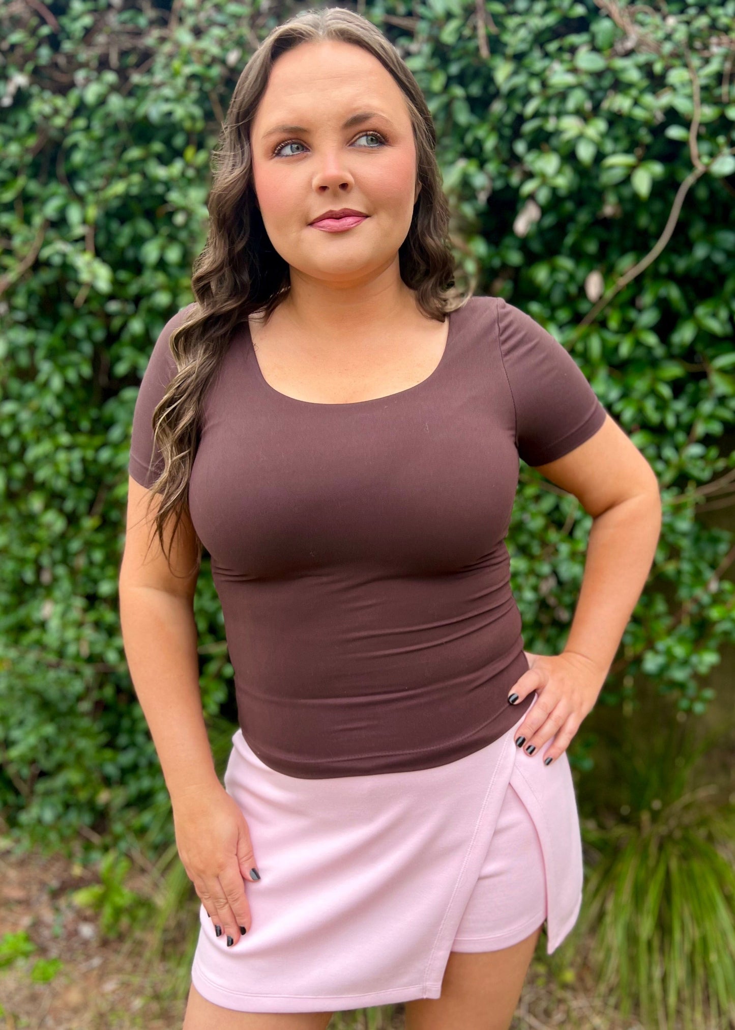 Brown Scuba Top - Butler's Stash