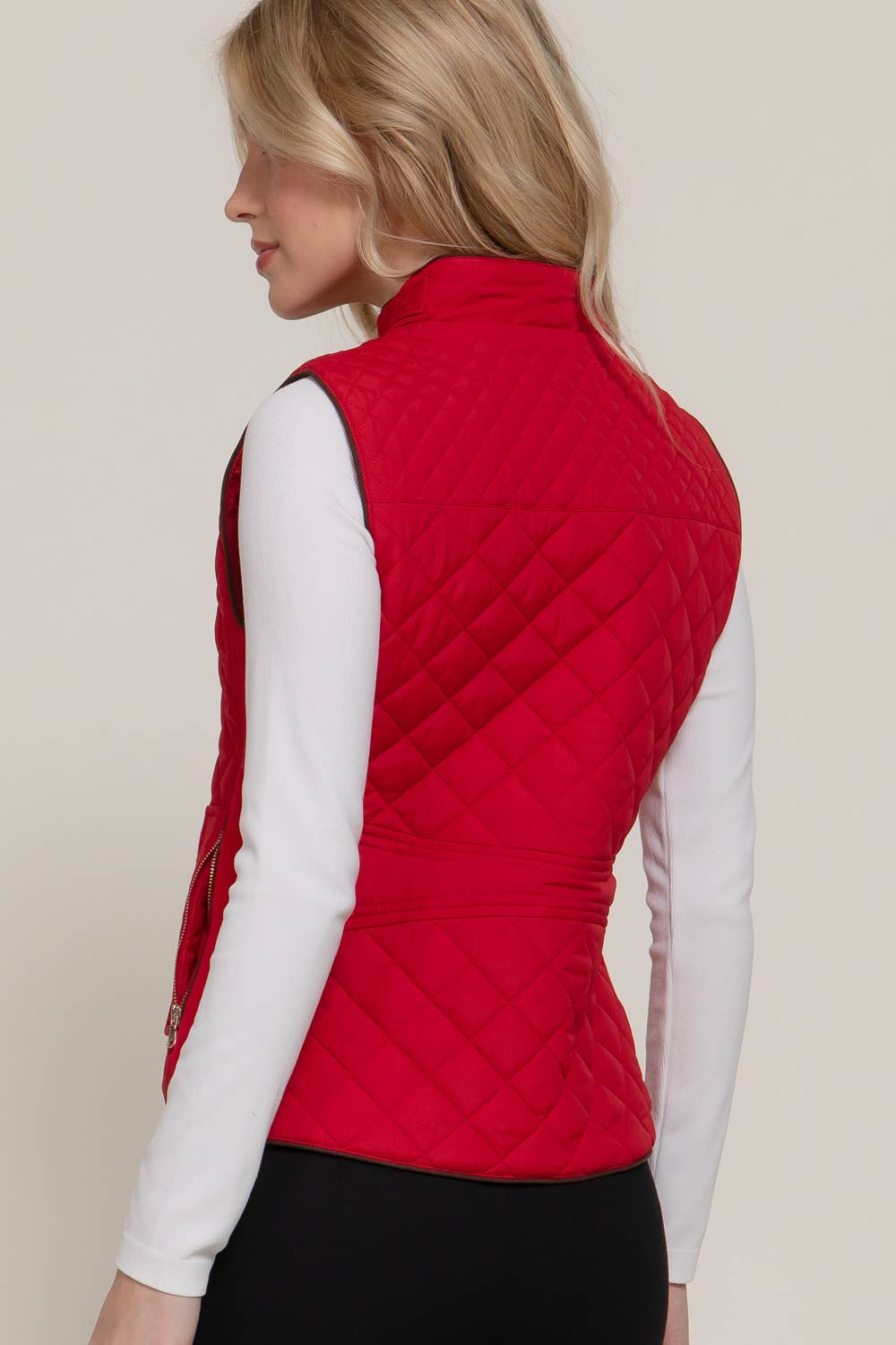 Red Quilted Vest