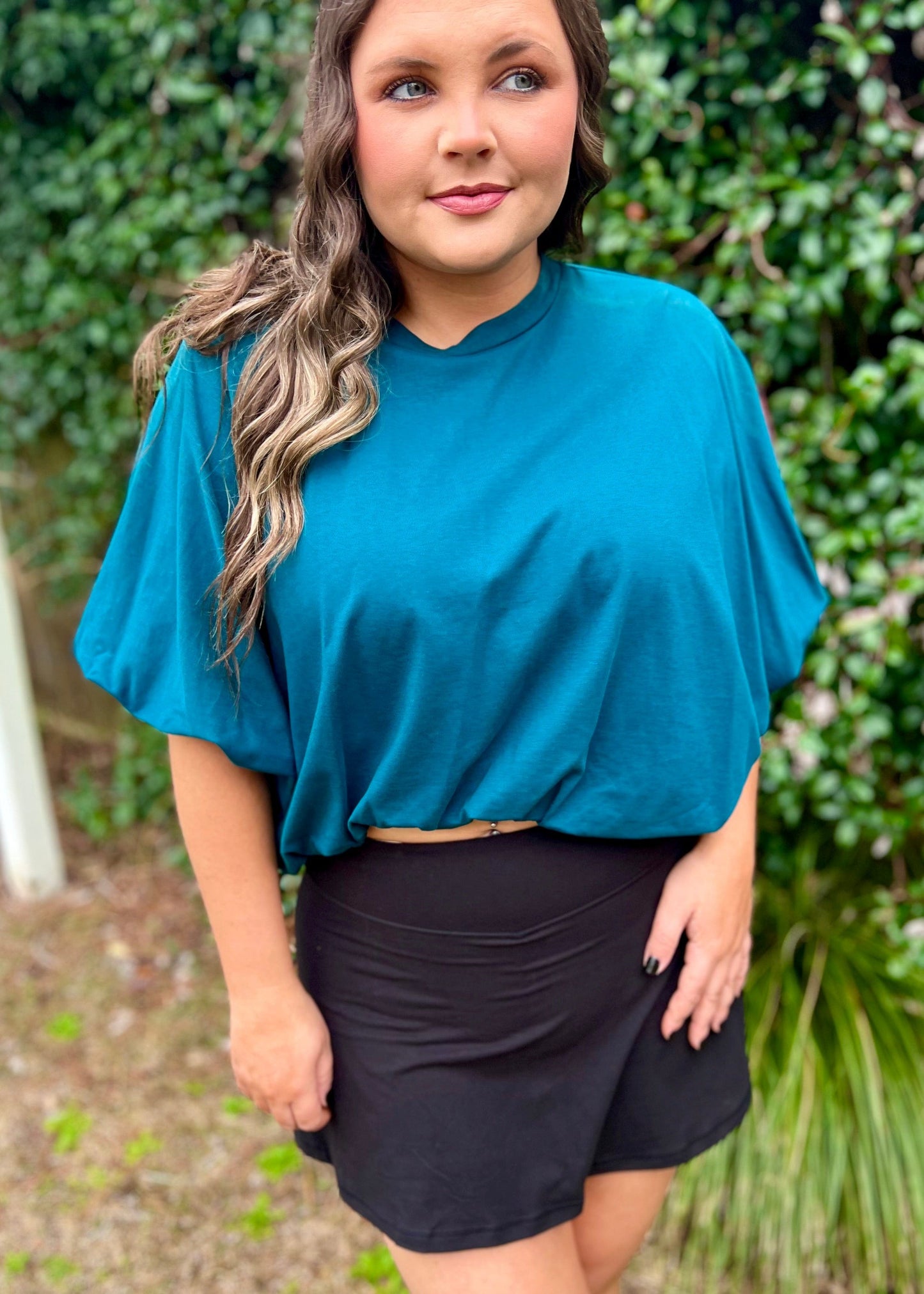 Teal Bubble Top - Butler's Stash