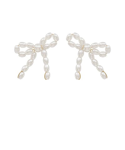Pearl Bow Stud - Butler's Stash