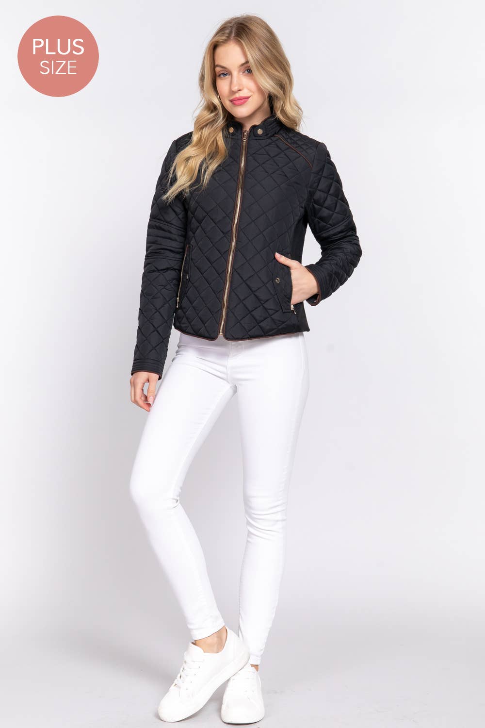 Plus Size Quilted Jacket - Butler's Stash