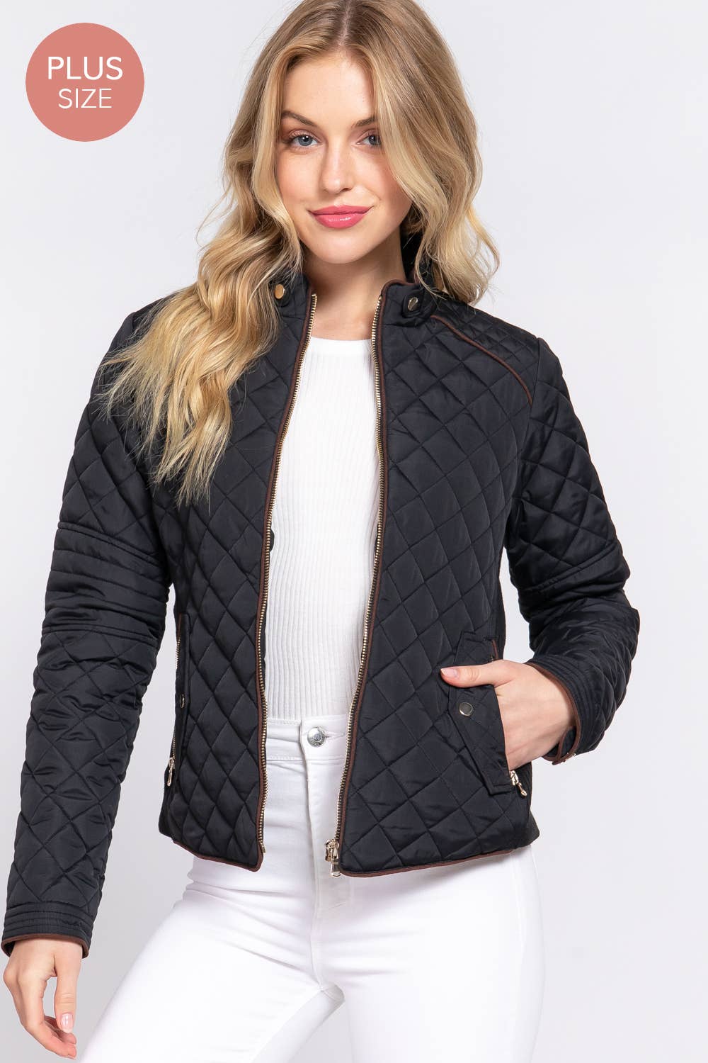 Plus Size Quilted Jacket - Butler's Stash
