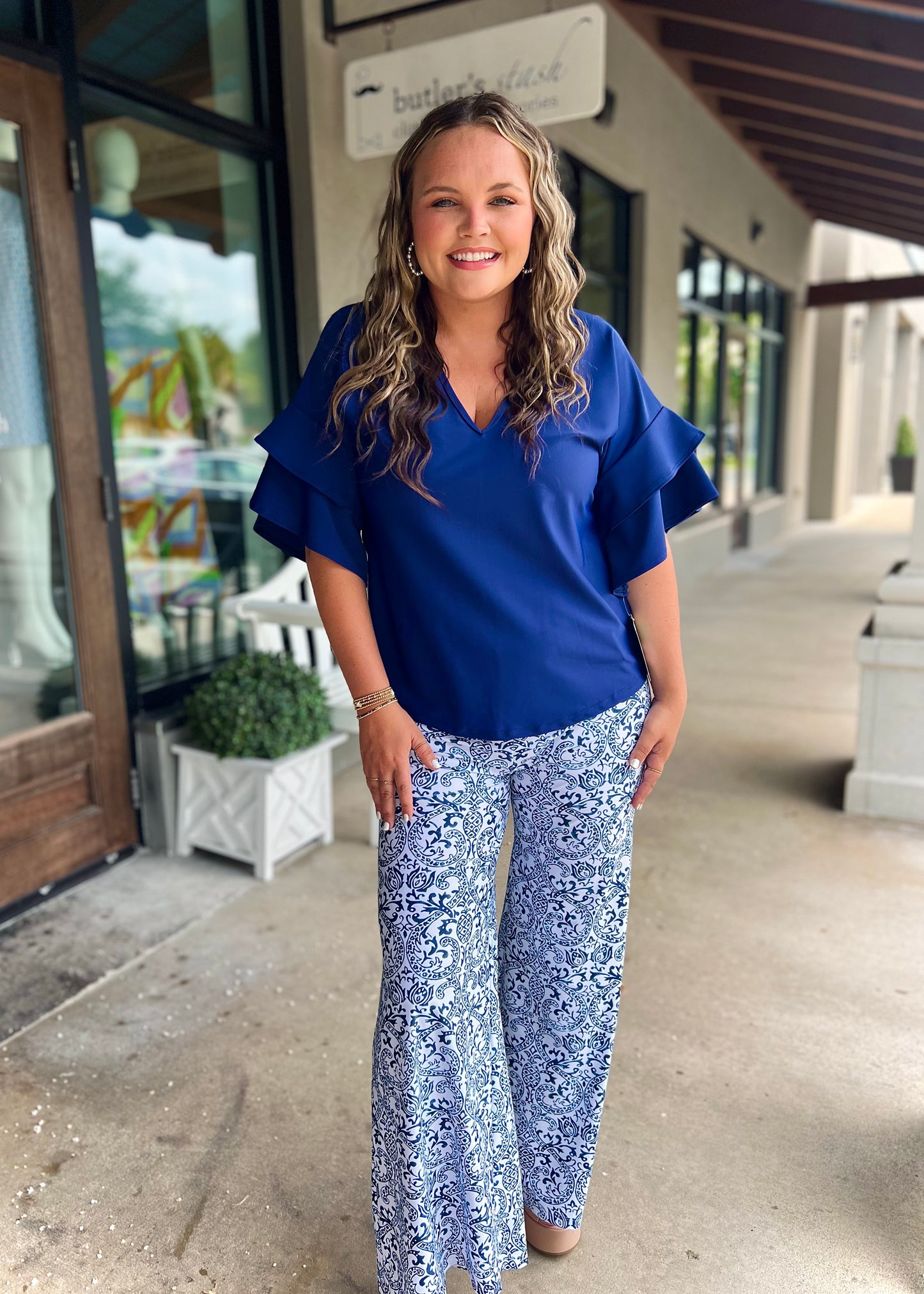 Frannie Top-Navy