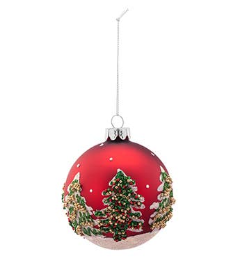 Red Christmas Tree Ornament