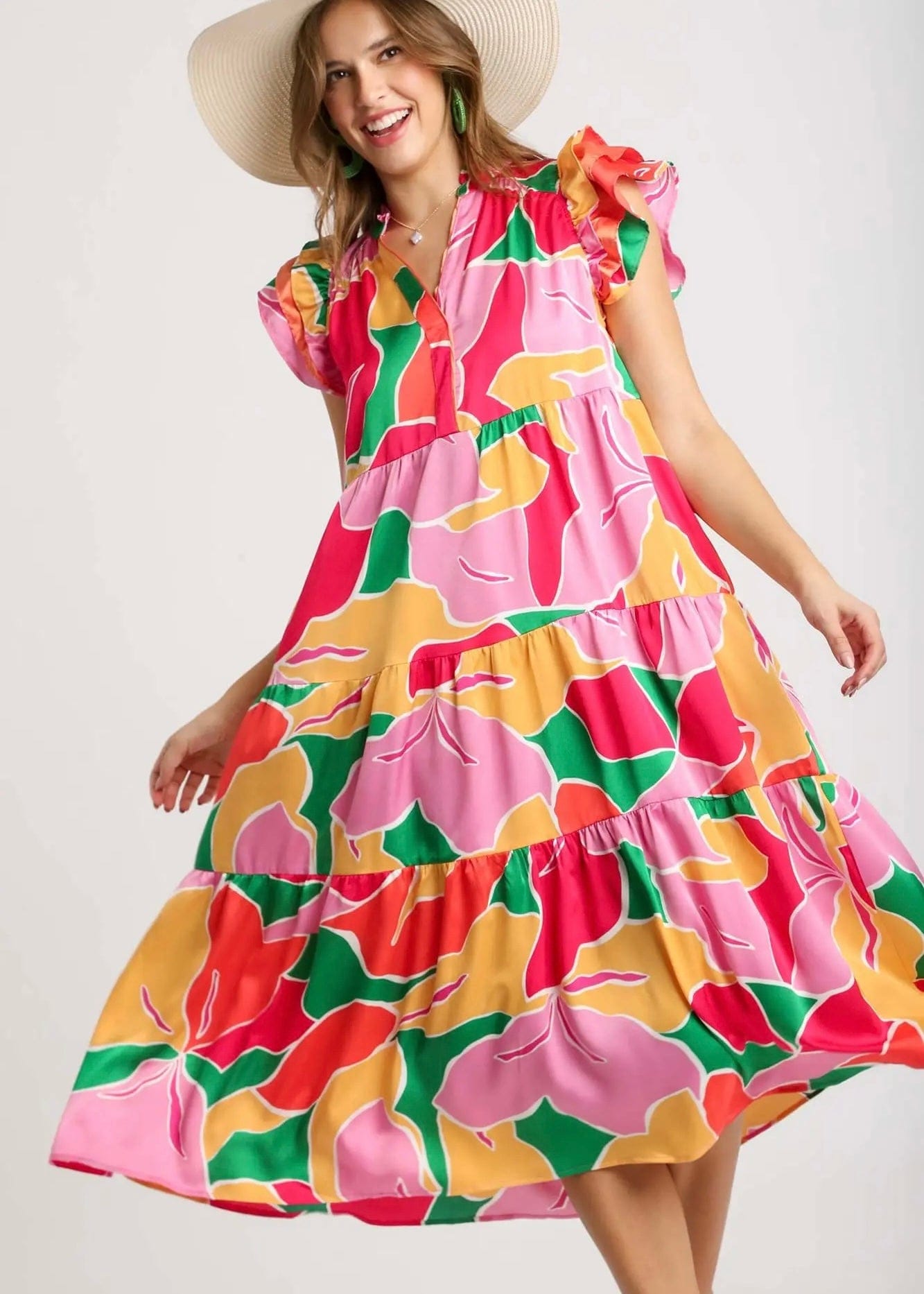 Floral Midi Dress - Butler's Stash