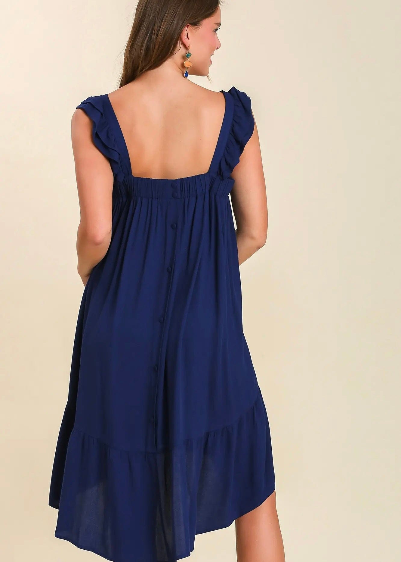Navy High Low Dress - Butler's Stash