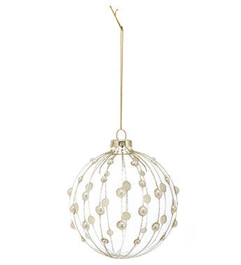 Pearl Bead Glass Ornament