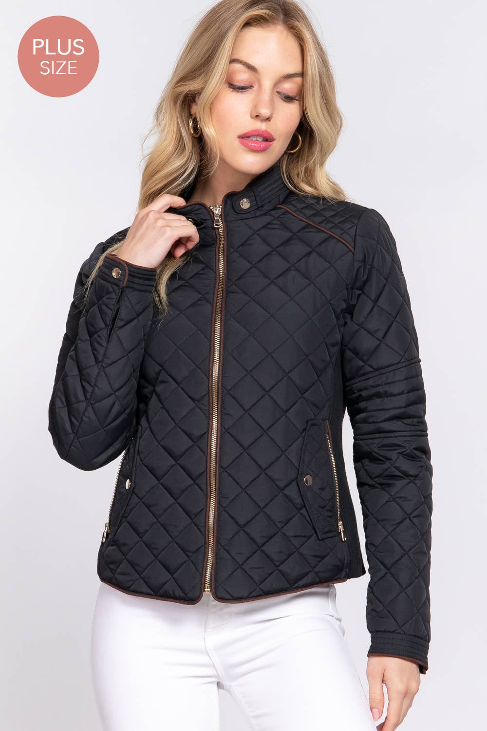 Plus Size Quilted Jacket - Butler's Stash