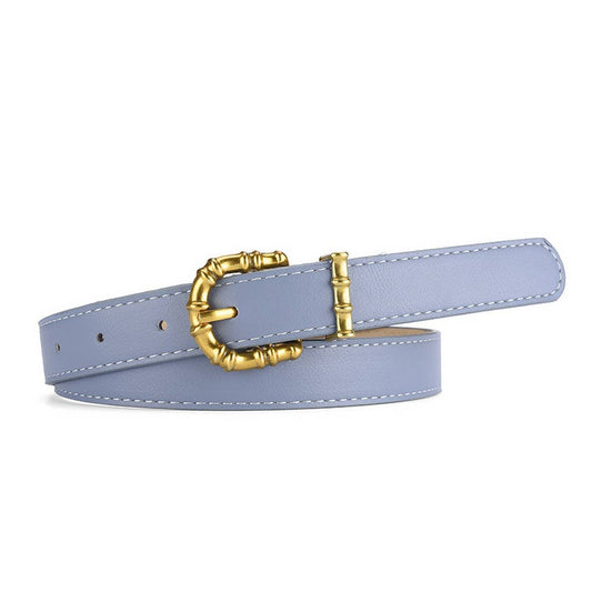 Gold Bamboo Buckle Belt