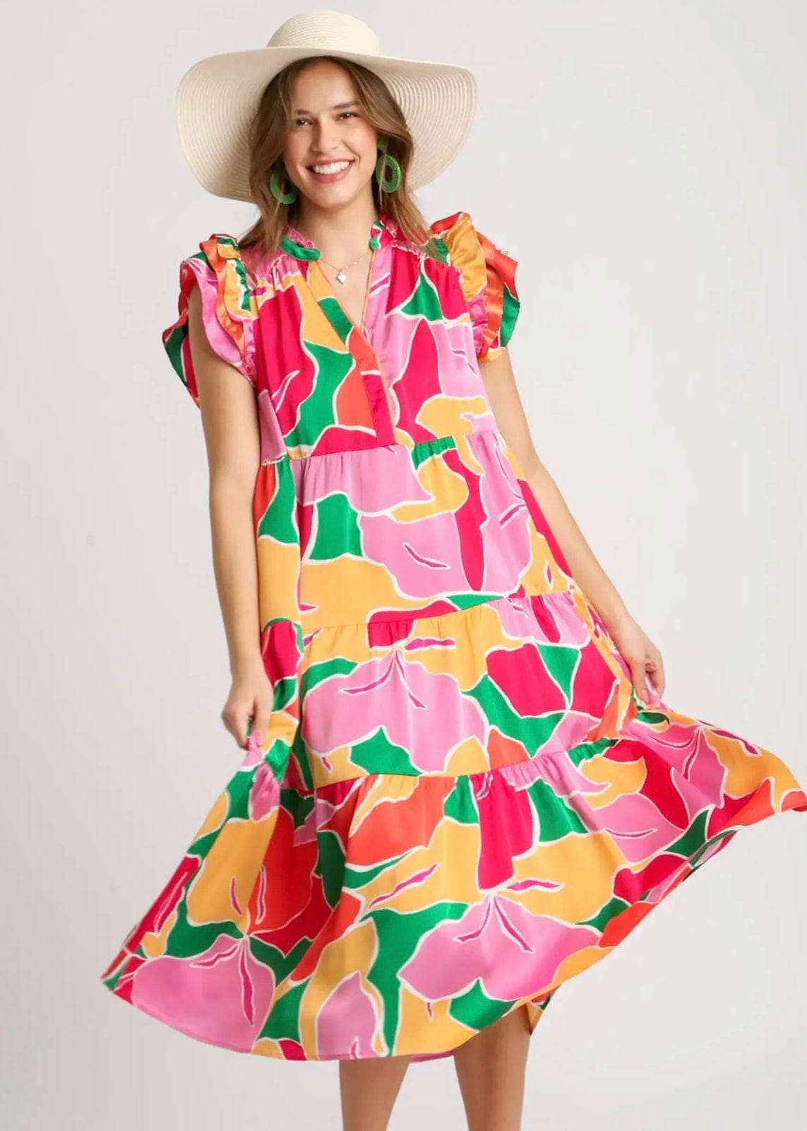 Floral Midi Dress - Butler's Stash