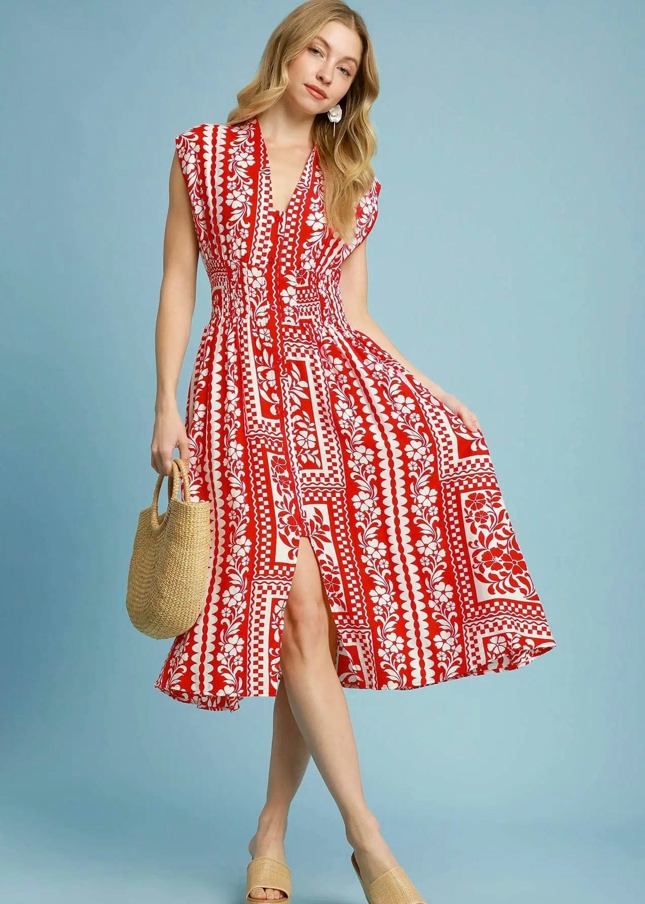 Red Midi Dress - Butler's Stash