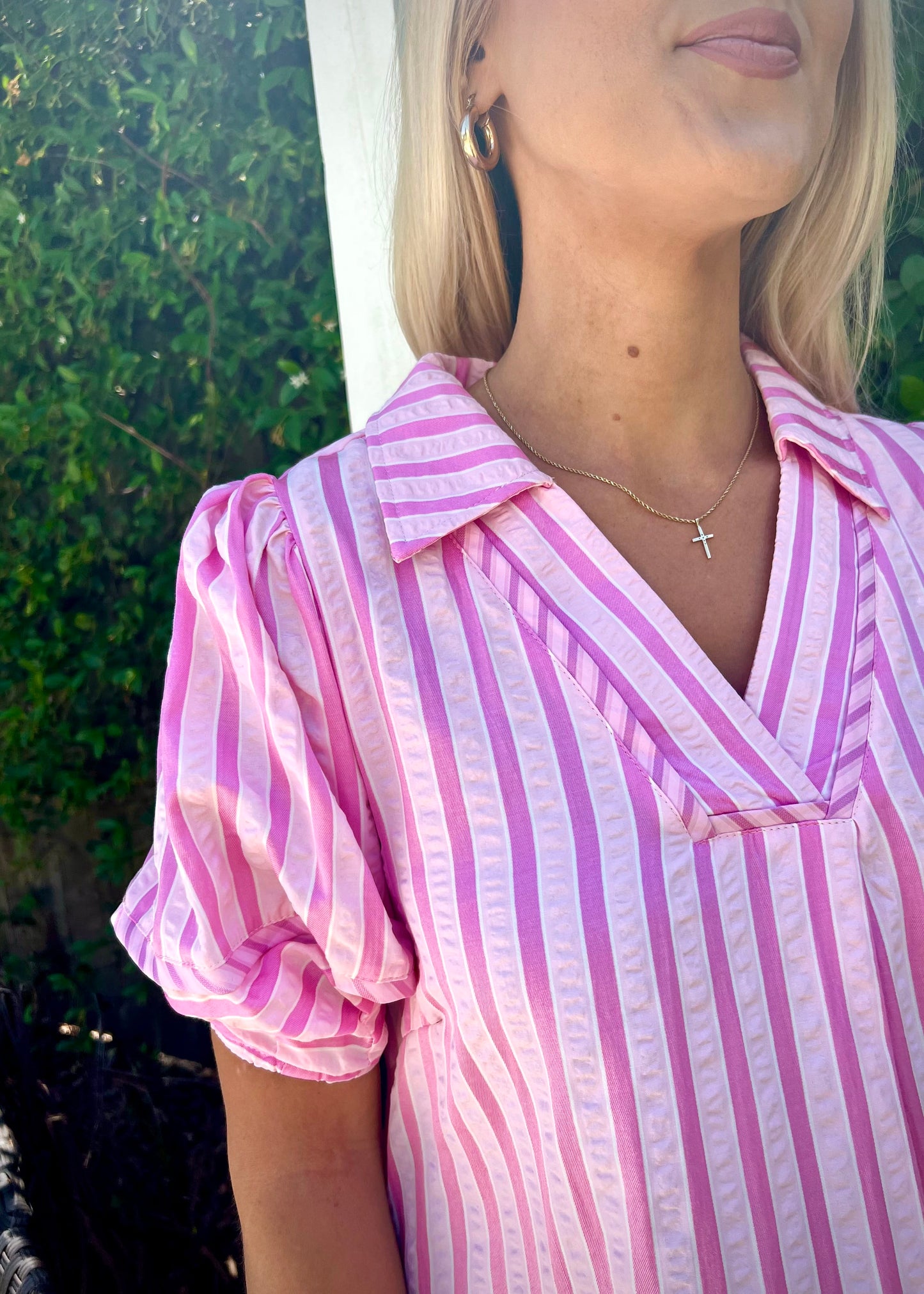Pink Striped Dress