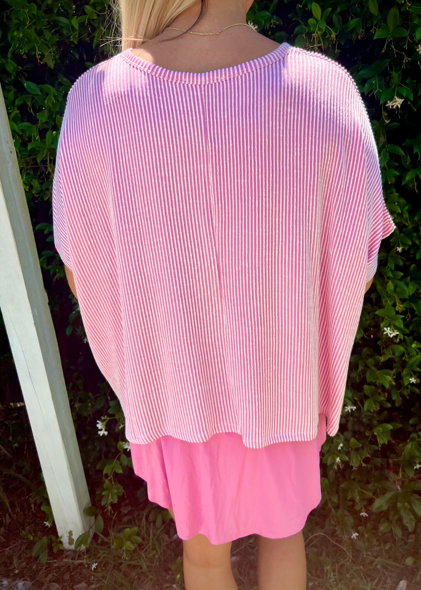 Pink Striped Top - Butler's Stash