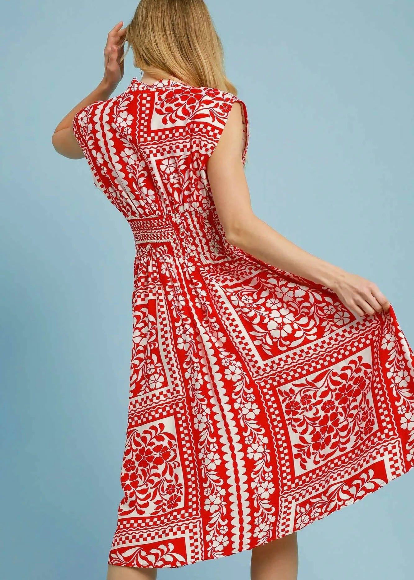 Red Midi Dress - Butler's Stash