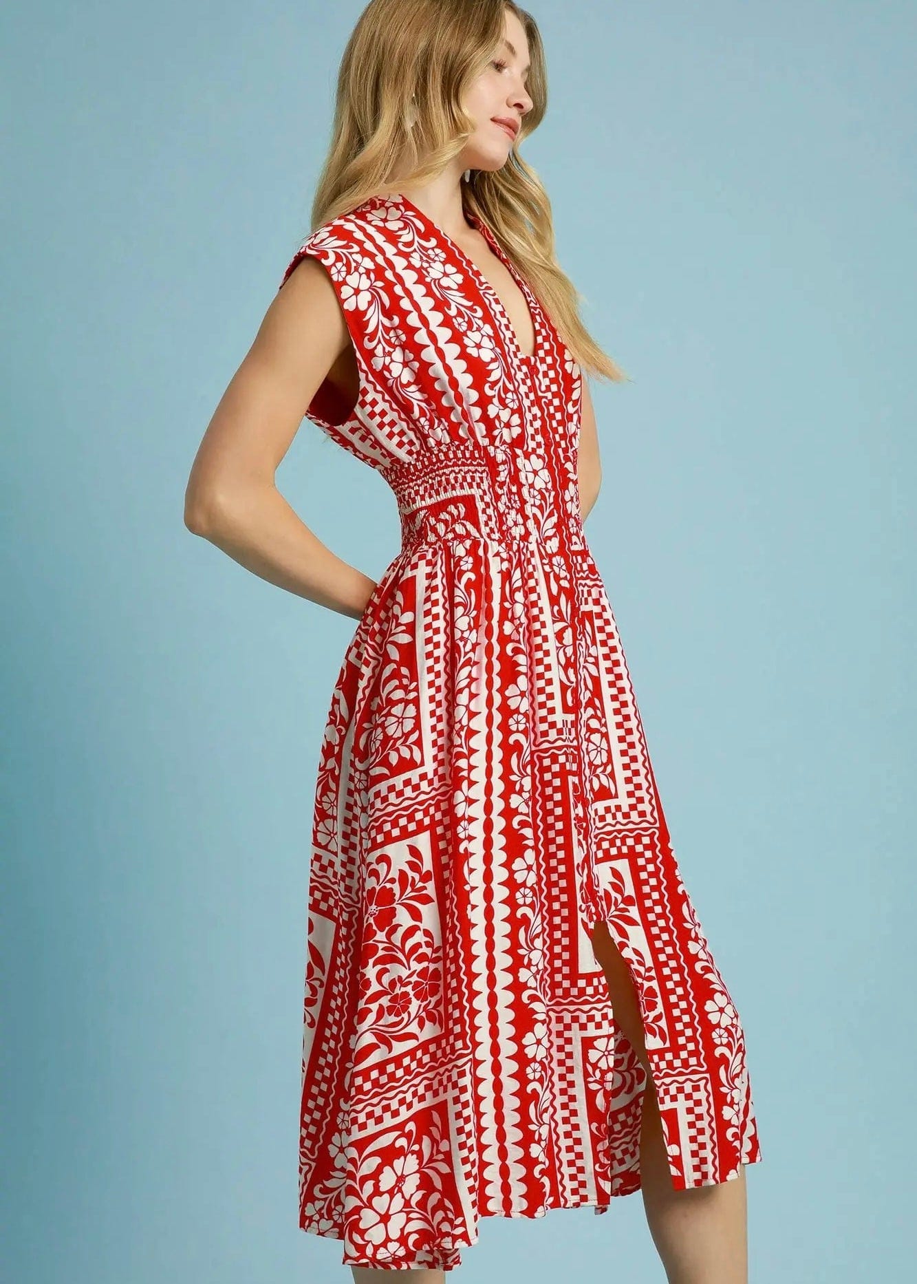 Red Midi Dress - Butler's Stash