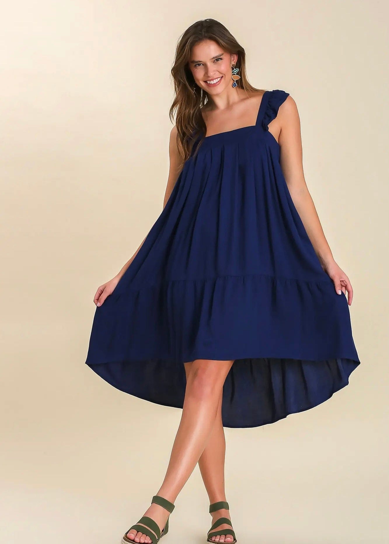Navy High Low Dress - Butler's Stash