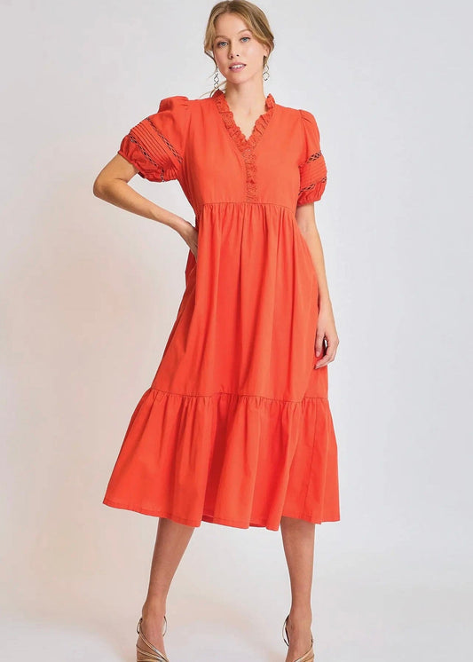 Red Midi Dress - Butler's Stash