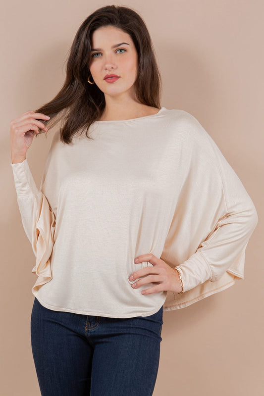 One Size Cape Top – cream
