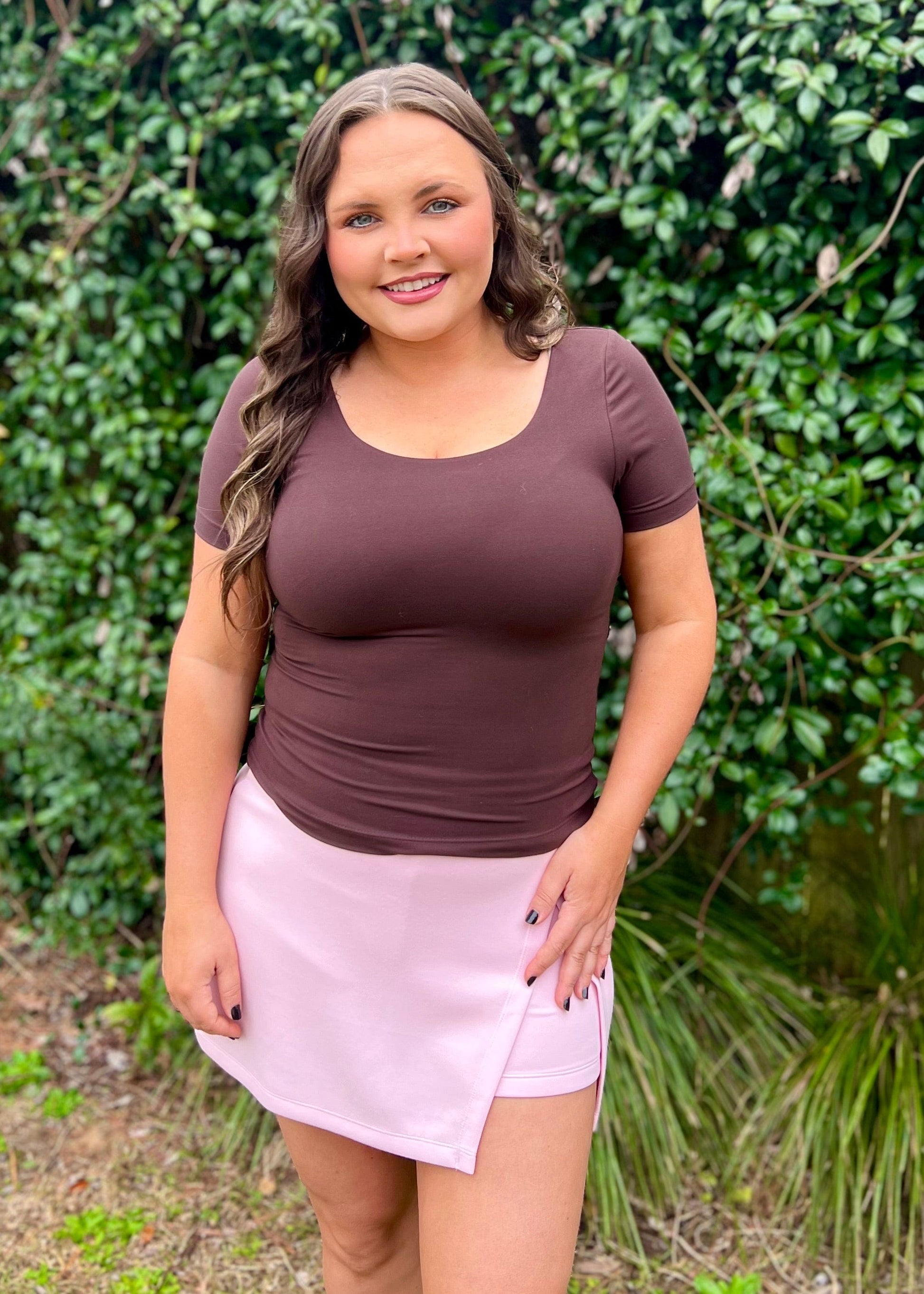 Brown Scuba Top - Butler's Stash