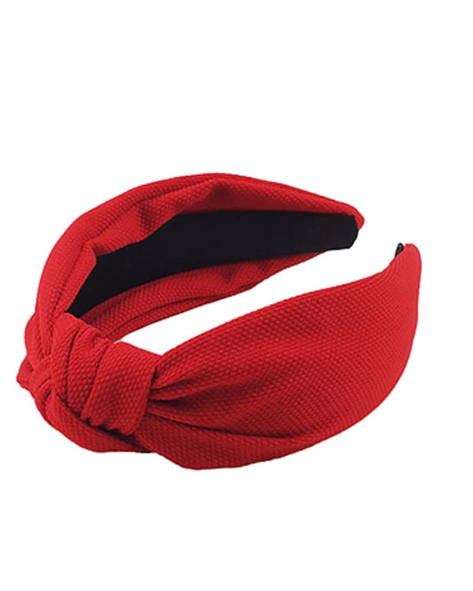 Red Knotted Headband