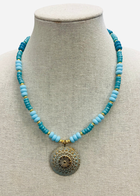 Blue & Gold Necklace