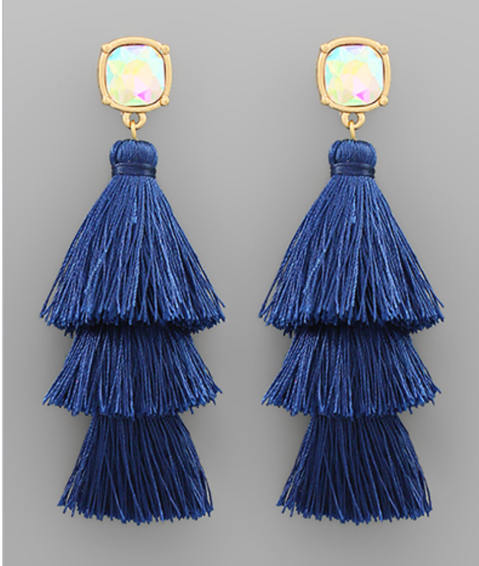 Bead & Tassel Earring