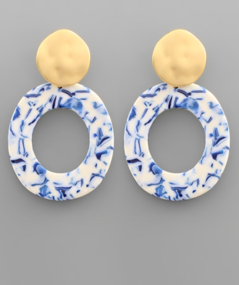 Polymer Circle Earring