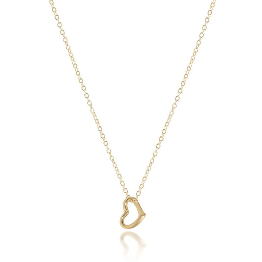 Egirl 14” necklace-Love charm