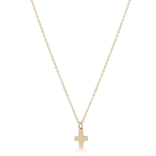 Egirl 14” sig cross charm gold