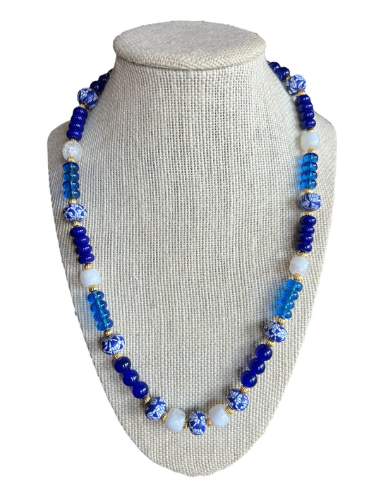 Blue & White Necklace