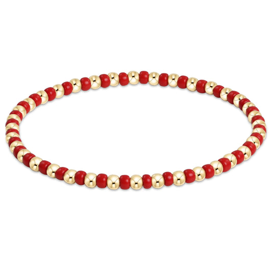 Hope Grateful Bracelet- Bright Red