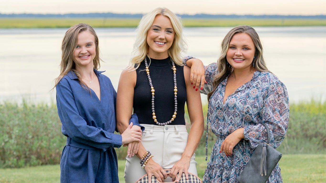 Models wearing southern boutique clothing.